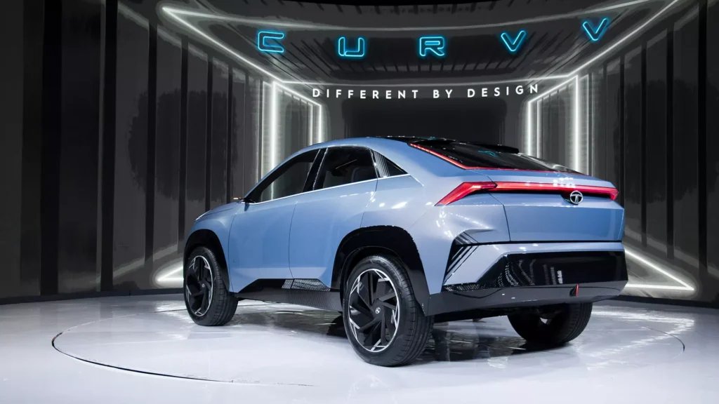 curvv ev concept exterior left rear three quarter